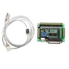 MACH3 Interface Board CNC 5 Axis with Optocoupler for Stepper Motor Driver and USB cable