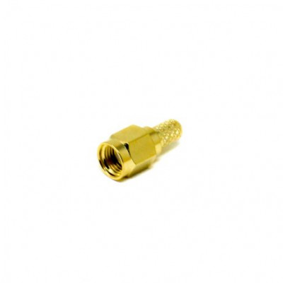 Male SMA Solder Type Straight Nickel Plating Connector For Coaxial Cable