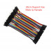 Male To Female Jumper Wires (10cm) - 40 Pieces pack