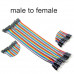 Male to Female Jumper Wires 40 Pin 30cm