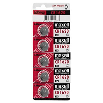 Maxell CR1620 3V Lithium Coin Battery (5 Pieces)