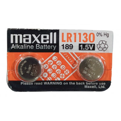 Maxell LR1130 (Original) 1.5V Alkaline Button cell Battery - 2 Pieces Pack