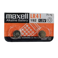 Maxell LR41 (Original) 1.5V Alkaline Button cell Battery - 2 Pieces Pack