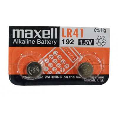 Maxell LR41 (Original) 1.5V Alkaline Button cell Battery - 2 Pieces Pack