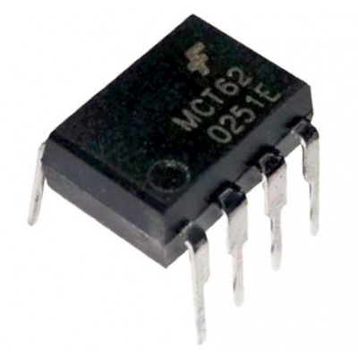 MCT62 IC - Dual Channel Phototransistor Optocoupler IC