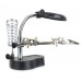MG16126-A Helping Hand for PCB with Multifunctional Magnifier (Magnifying Glass) and Soldering Iron Stand with LED Light