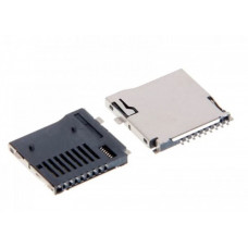 Micro SD Card Connector Push-Push Type 9 Pin Surface Mount