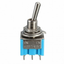 Mini MTS-203 6-Pin DPDT 6A 125VAC Toggle Switch - Pack of 5