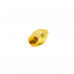 MMCX Coaxial Connector Male Straight Gold Plated Crimp Type