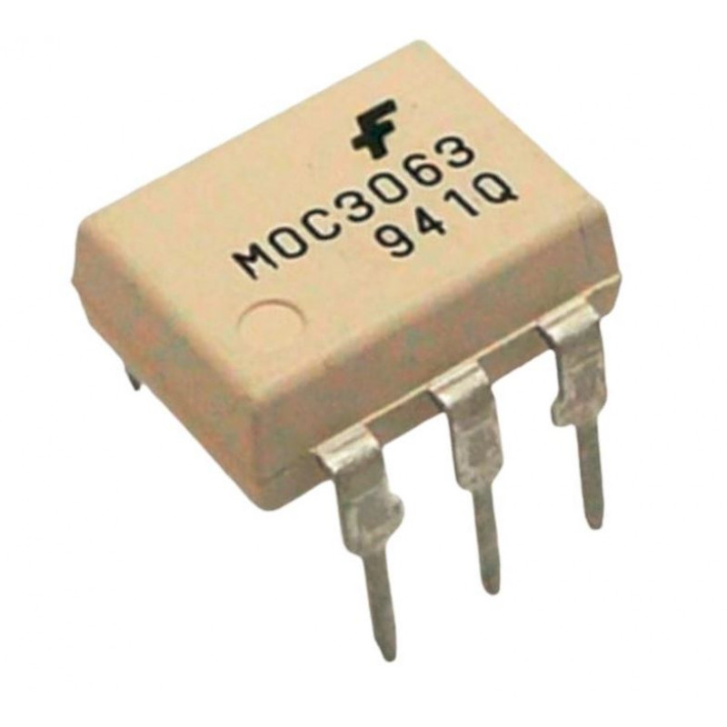 10 PCS MOC3063 Zero-Cross Optoisolators Triac Driver Output IC – DIP-6 Package – MOC3063M