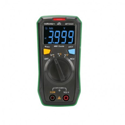 MULTICOMP PRO MP730425 AC/DC Voltage Resistance Temperature Handheld Digital Multimeter