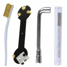 Multifunctional Wrench+ Nozzle Brush + Cleaning Needles for Ender 3 E3D / MK8 / MK10 3D Printer Parts Nozzle Cleaner Tool