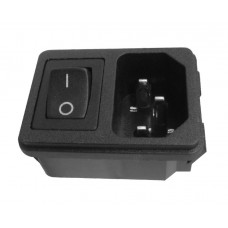 MX 1 Outlet AC Male with Switch Lock Type For Computer Power Supply (MX-3195)