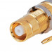 MX 1.6 / 5.6 Female Socket Connector Clamp Type with Teflon Gold Plated For RG-58U RG-59U Cable (MX-2348)