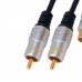 MX 2 RCA Male Plug To MX 2 RCA Female Socket Cord Gold Plated (MX-2388)