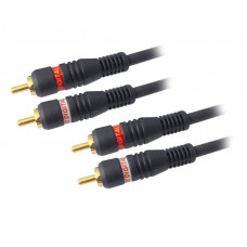 MX 2 RCA Male Plug To MX 2 RCA Male Cord High Resolution OFC Cable Gold Plated 1.5 Meter (MX-796)