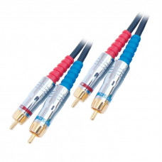 MX 2 RCA Male Plug To MX 2 RCA Male Plug Cord Full Metal Tip Gold Plated with Teflon Low Noise Digital Cable 1.5 Meter (MX-2842)
