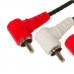 MX 2 RCA Male Plug To MX 2 RCA Male Right Angle Cord 1.5 Meter (MX-597)