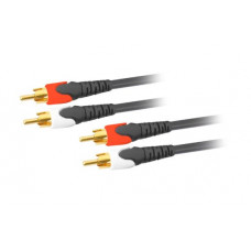 MX 2 RCA To MX 2 RCA Cord Super Deluxe Gold Plated 5 Meters (MX-221A)