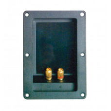 MX 2 Way Binding Post Speaker Terminal Rectangle Full Metal Contact Gold Plated 138mm x 68mm (MX-1567)