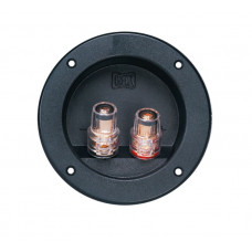 MX 2 Way Binding Post Speaker Terminal Round Screw Type and Touch Proof Gold Plated 105mm x 72mm (MX-2218) MX 2 Way Binding Post Speaker Terminal Round Screw Type and Touch Proof Gold Plated 105mm x 72mm (MX-2218)