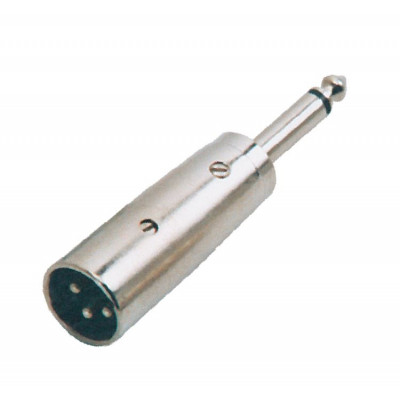 MX 3 Pin MIC Male Plug Connector XLR To MX 6.35mm P-38 Mono Male Plug Connector (MX-1018) MX 3 Pin MIC Male Plug Connector XLR To MX 6.35mm P-38 Mono Male Plug Connector (MX-1018)