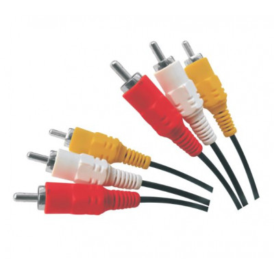MX 3 RCA Male Plug To MX 3 RCA Male Plug Cord Nickle Plated 1.5 Meters (MX-733) MX 3 RCA Male Plug To MX 3 RCA Male Plug Cord Nickle Plated 1.5 Meters (MX-733)