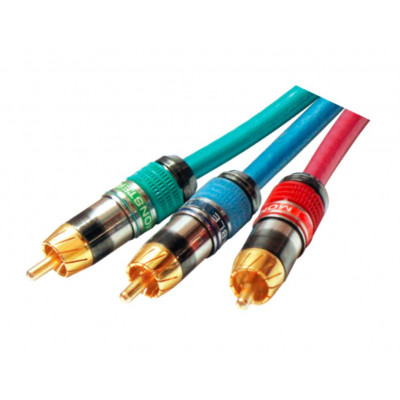 MX 3 RCA Male Plug To MX 3 RCA Male Plug Cord RGB Cable 1.5 Meter (MX-2694)