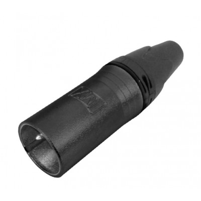MX 4 Pin XLR MIC Male Connector Black Coating (MX-3222) MX 4 Pin XLR MIC Male Connector Black Coating (MX-3222)