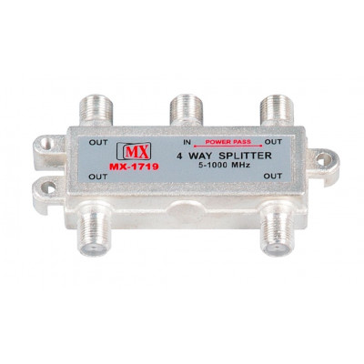 MX 4 Way Splitter Mini 1 GHz (MX-1719) MX 4 Way Splitter Mini 1 GHz (MX-1719)