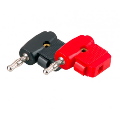 MX 4mm Banana Right Angle Male Connector Stackable From Rear For 2mm Male Plug Spring Loaded Cable Entry Beryllium Copper (MX-1402) MX 4mm Banana Right Angle Male Connector Stackable From Rear For 2mm Male Plug Spring Loaded Cable Entry Beryllium Copper (MX-1402)