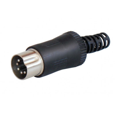 MX 6 Pin DIN Male Connector Copper Plated Plug (MX-109) MX 6 Pin DIN Male Connector Copper Plated Plug (MX-109)