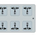 MX 6 Socket Power Strip Universal Socket 5 Amp 5 Meter (MX-982) MX 6 Socket Power Strip Universal Socket 5 Amp 5 Meter (MX-982)