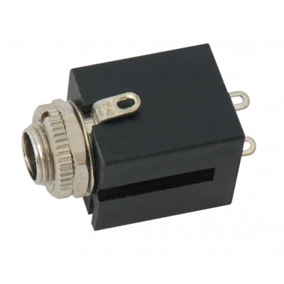 MX 6.35mm P-38 Mono Female Socket Connector Box Type Metal (MX-69A) MX 6.35mm P-38 Mono Female Socket Connector Box Type Metal (MX-69A)