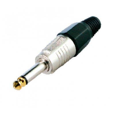 MX 6.35mm P-38 Mono Male Plug Connector with Golden Tip Heavy Duty (MX-1865) MX 6.35mm P-38 Mono Male Plug Connector with Golden Tip Heavy Duty (MX-1865)