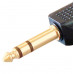 MX 6.35mm P-38 Stereo Male Plug To MX 2 RCA Female Connector Gold Plated (MX-558) MX 6.35mm P-38 Stereo Male Plug To MX 2 RCA Female Connector Gold Plated (MX-558)