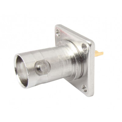 MX BNC Female Connector with Teflon Panel Mounting Pin Gold Plated (MX-171) MX BNC Female Connector with Teflon Panel Mounting Pin Gold Plated (MX-171)