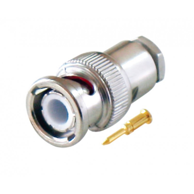 MX BNC Male Plug Connector Clamp Type Industrial with Teflon RG58/U