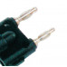 MX BNC Male Plug to Double 4mm Banana Male Plug Connector Beryllium Copper (MX-1439) MX BNC Male Plug to Double 4mm Banana Male Plug Connector Beryllium Copper (MX-1439)