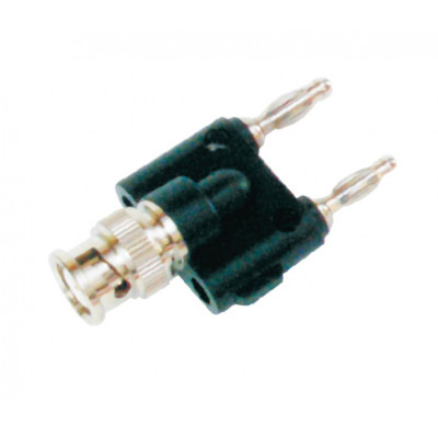 MX BNC Male Plug to Double 4mm Banana Male Plug Connector Beryllium Copper (MX-1439) MX BNC Male Plug to Double 4mm Banana Male Plug Connector Beryllium Copper (MX-1439)