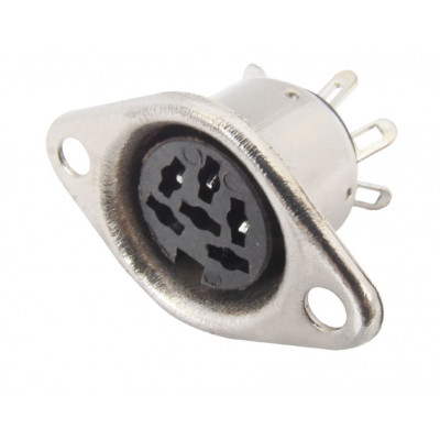 MX DIN Female Connector Metal 5 Pin Socket (MX-124) MX DIN Female Connector Metal 5 Pin Socket (MX-124)