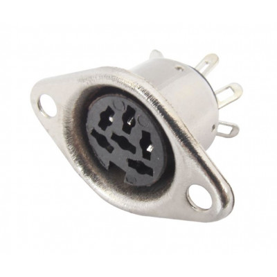 MX DIN Female Connector Metal 8 Pin Socket (MX-126) MX DIN Female Connector Metal 8 Pin Socket (MX-126)