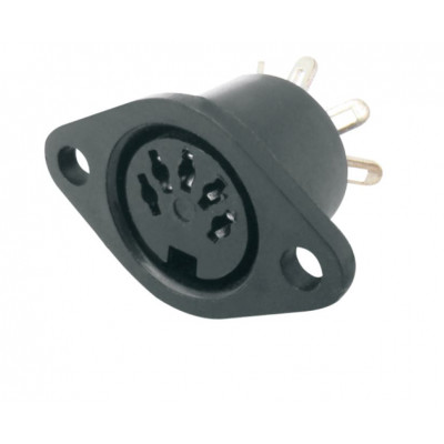 MX DIN Female Connector Plastic with Earthing Contact 5 Pin Socket (MX-361) MX DIN Female Connector Plastic with Earthing Contact 5 Pin Socket (MX-361)