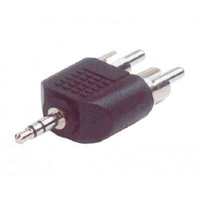 MX EP Stereo Male Plug To MX 2 RCA Male Plug Connector (MX-1287) MX EP Stereo Male Plug To MX 2 RCA Male Plug Connector (MX-1287)