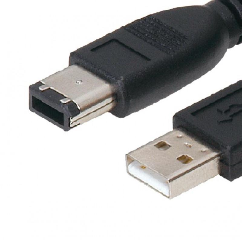 Câble Adaptateur Firewire 1394 6 Broches Vers USB - Convertisseur Transfert Données Pour Caméscope, Imprimante - Longueur 20 Cm