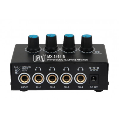 MX Headphone Splitter with Amplifier 4 Output (MX-3464B)