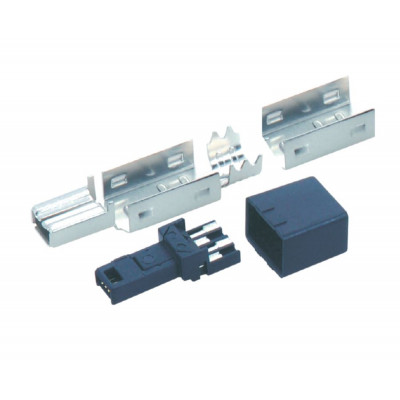 MX IEEE 1394 - 4 Pin Male Plug Connector (MX-2594) MX IEEE 1394 - 4 Pin Male Plug Connector (MX-2594)