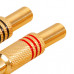 MX RCA Female Connector Full Metal With Spring Gold Plated (MX-843A) MX RCA Female Connector Full Metal With Spring Gold Plated (MX-843A)
