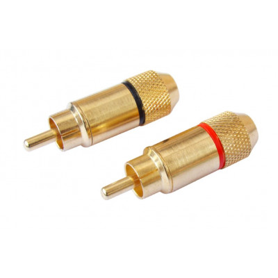MX RCA Male Connector Gold Plated Pair (MX-871)