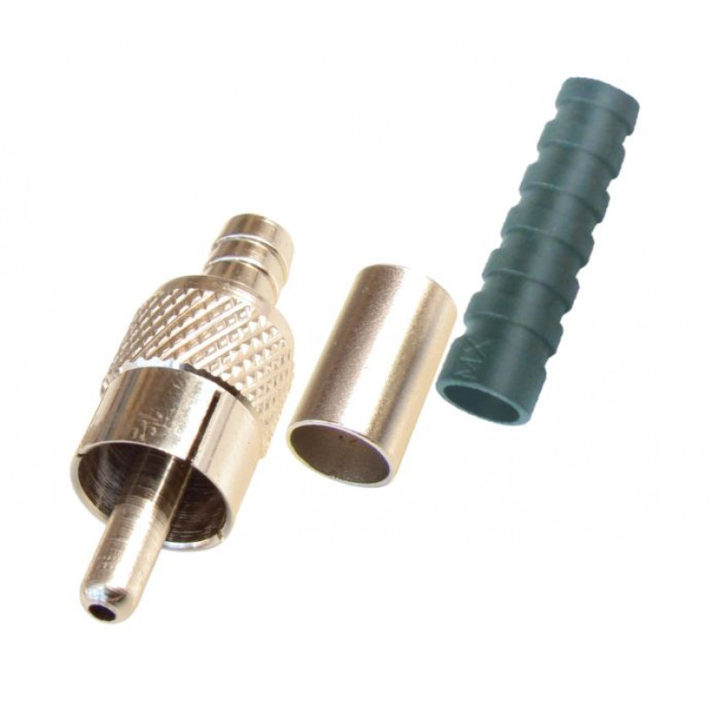 MX RCA Male Plug Crimping Type Connector For RG58 RG59 Cable with